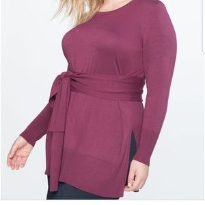 EUC Eloquii belted tunic sweater 22/24